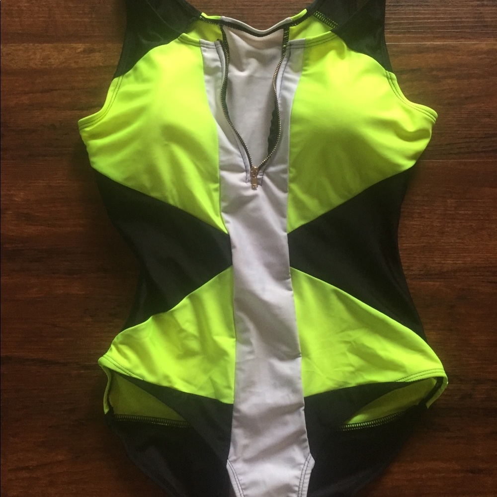 Neon one piece swimsuit